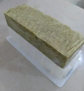 Moringa Mint soap out of the mold
