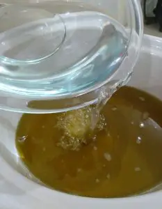 Adding Lye to oils for hot process soap