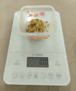 Weighing Ginger