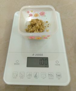 Weighing Ginger