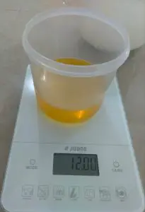 Weighing Oils