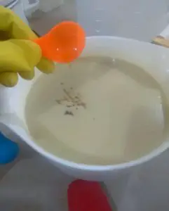 Adding honey to goat milk soap
