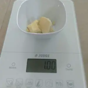 Weighing Cocoa butter