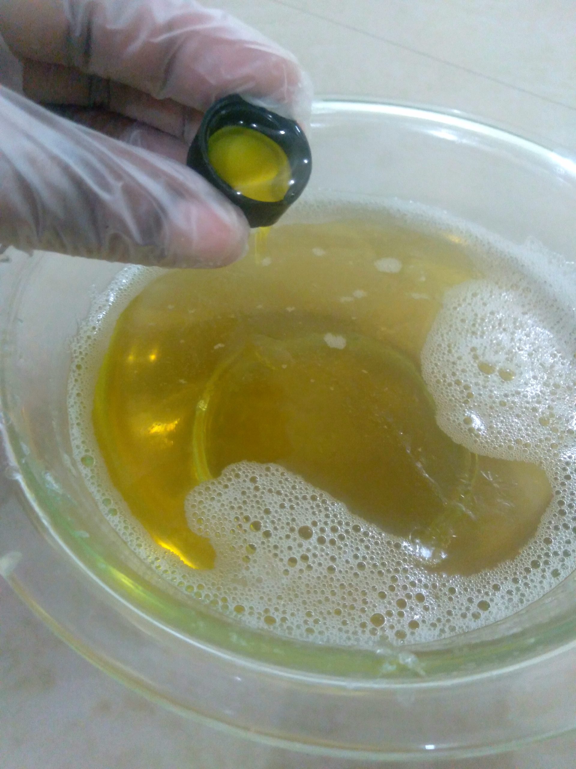 Adding fragrance to liquid soap