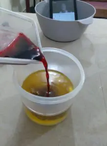 Add wine to oils