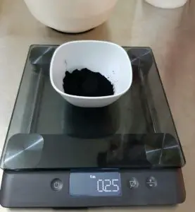 Weighing Activated Charcoal