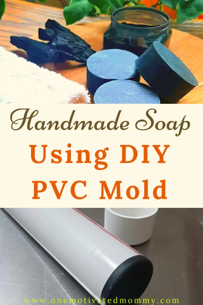 DIY PVC Soap Mold with Activated Charcoal Soap