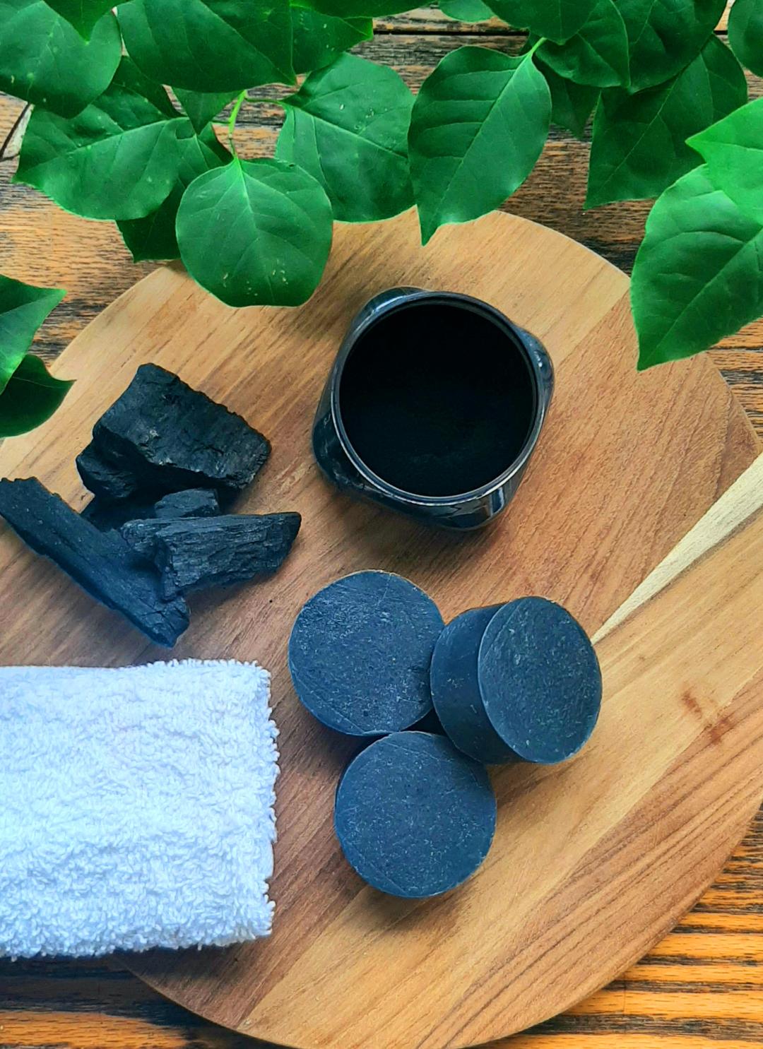 DIY PVC Soap Mold with Activated Charcoal Soap