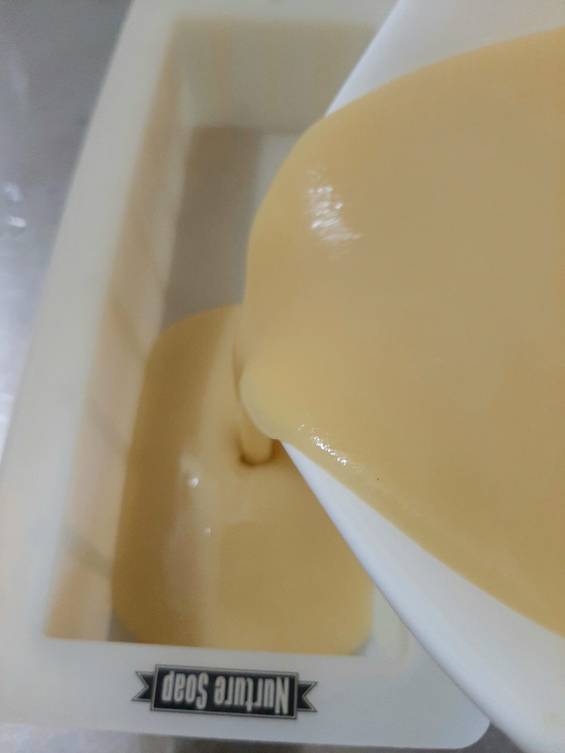 Pouring Soap into the Mould