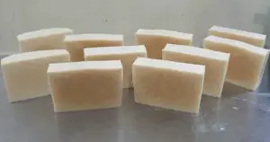 Soap after cutting