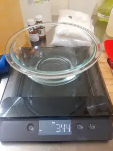 Weighing water