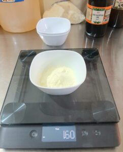 Weighing Sulfur Powder