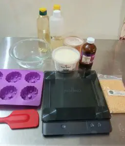 Tools and Ingredients to Make Lotion Bar